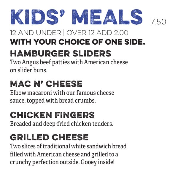 Obed and Isaac's Microbrewery and Eatery Springfield Menu